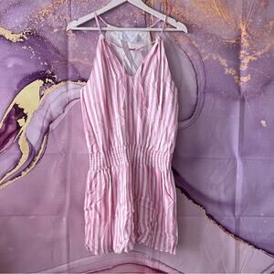 5/$30 Vacate the Label Striped Mini Dress Pink S